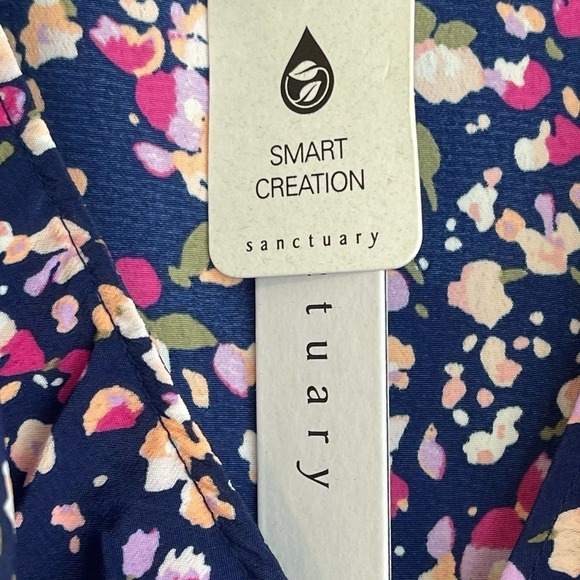 Sanctuary Floral Johanna Wrap Dress Navy Women's Size S NWT - Picture 5 of 11